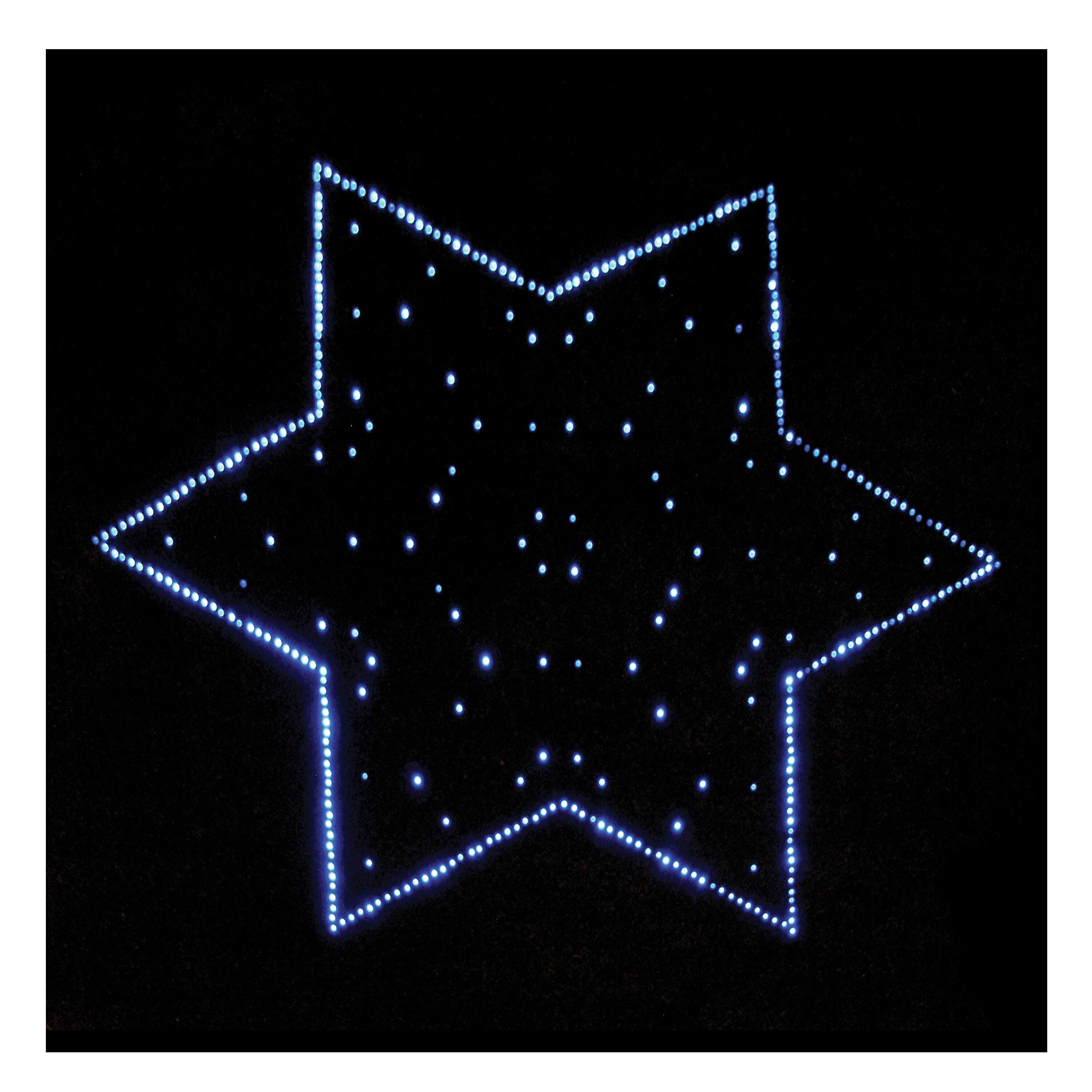 Snoezelen Star Pattern Interactive Carpet with LED Lights, 51 x 52 Inches 2140560